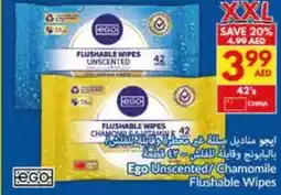 Viva Ego Unscented/Chamomile Flushable Wipes offer