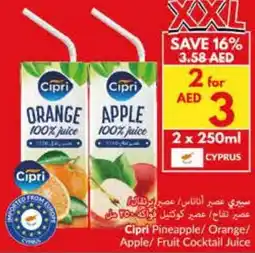 Viva Cipri Pineapple/Orange/ Apple/ Fruit Cocktail Juice offer