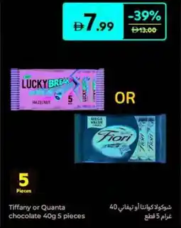 Carrefour Tiffany or Quanta chocolate offer