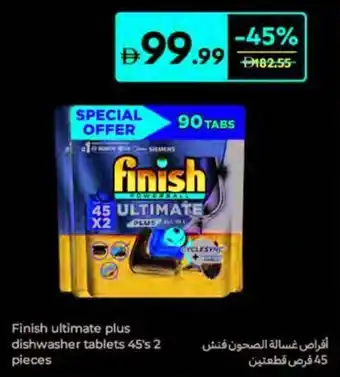 Carrefour Finish Ultimate Plus Dishwasher Tablets offer