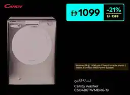 Carrefour Candy washer CSO486TWMBR6-19 offer