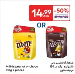 Carrefour M&M's peanut or choco offer
