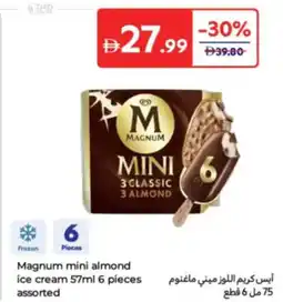Carrefour Magnum Mini Almond Ice Cream assorted offer