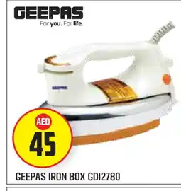 Baniyas Spike Hypermarket GEEPAS Ironbox offer