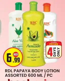 Baniyas Spike Hypermarket RDL Body Lotion & Cream offer