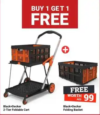 Ace Black+Decker 2-Tier Foldable Cart offer