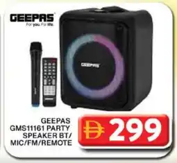 Grand Hyper Market GEEPAS Speaker offer