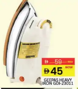 Mango Hypermarket LLC GEEPAS Ironbox offer
