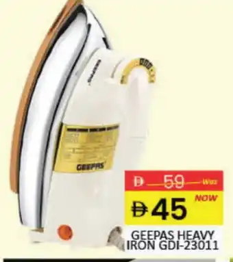 Mango Hypermarket LLC GEEPAS Ironbox offer