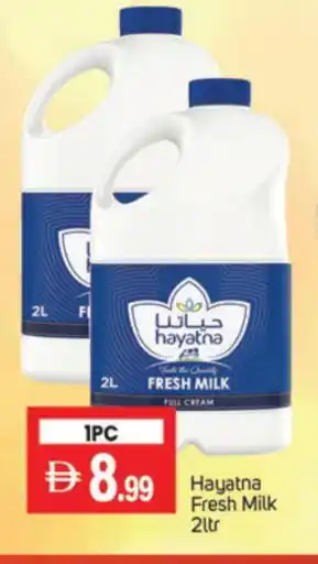 Talal Market HAYATNA Full Cream Milk offer