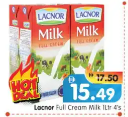 Al Madina Hypermarket LACNOR Full Cream Milk offer