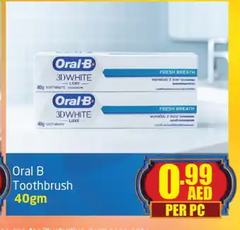 Delta Centre ORAL-B Toothpaste offer