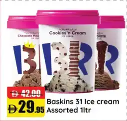 RAK Coop Baskins 31 Ice cream offer