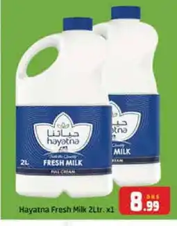 Al Madina HAYATNA Fresh Milk offer