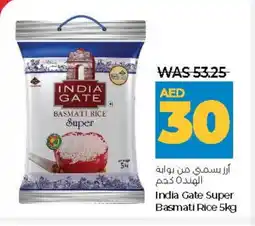 Lulu Hypermarket INDIA GATE Basmati / Biryani Rice offer