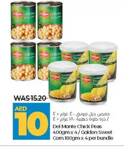 Lulu Hypermarket DEL MONTE Chick Peas offer