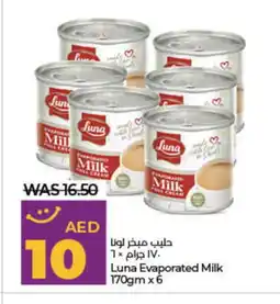 Lulu Hypermarket LUNA Evaporated Milk offer