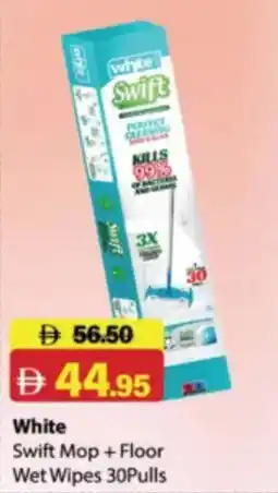 RAK Coop White Swift Mop + Floor Wet Wipes 30 Pulls offer