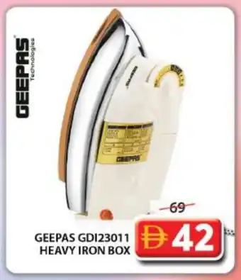 Grand Hyper Market GEEPAS Ironbox offer