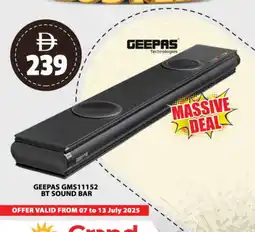 Grand Hyper Market GEEPAS Speaker offer