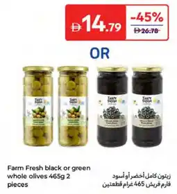 E City Farm Fresh black or green whole olives offer