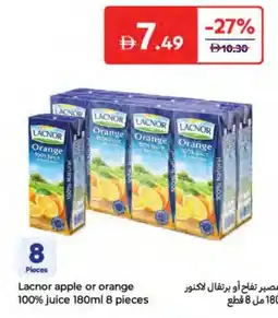 E City Lacnor apple or orange 100% juice offer