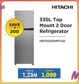 Eros Hitachi Top Mount 2 Door Refrigerator offer
