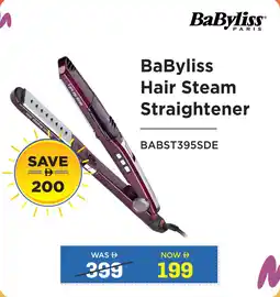 Eros BaByliss Hair Steam Straightener BABST395SDE offer