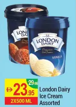 New W Mart London Dairy Ice Cream Assorted offer