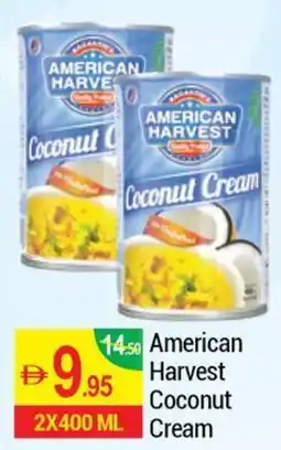 New W Mart American Harvest Coconut Cream offer