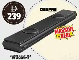 Grand Hyper Market Geepas GMS11152 BT sound bar offer