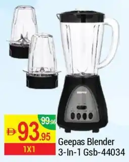 New W Mart Geepas Blender 3 In 1 GSB-44034 offer