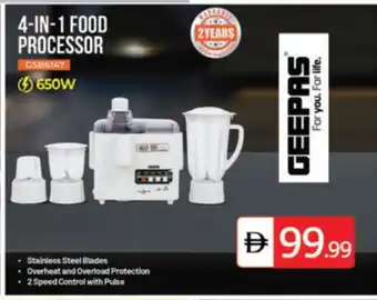 Talal Market GEEPAS Food Processor offer