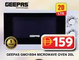 Grand Hyper Market GEEPAS Microwave Oven offer