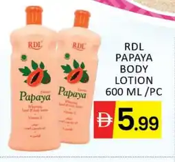 Mango Hypermarket LLC RDL Body Lotion & Cream offer