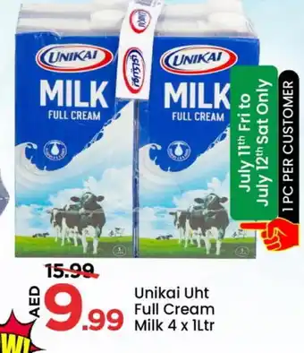 Mark & Save UNIKAI Long Life / UHT Milk offer