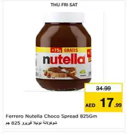 Nesto NUTELLA Chocolate Spread offer