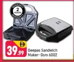 Shaklan GEEPAS Sandwich Maker offer