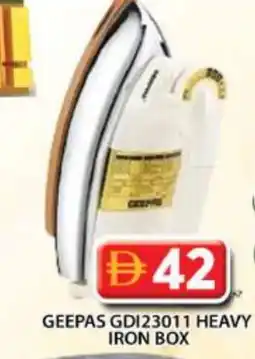 Grand Hyper Market GEEPAS Ironbox offer
