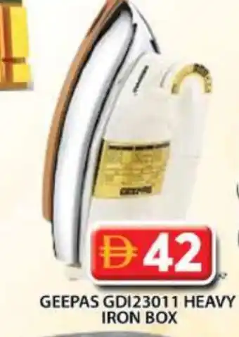 Grand Hyper Market GEEPAS Ironbox offer