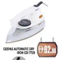 Al Madina GEEPAS Ironbox offer