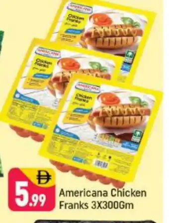Shaklan AMERICANA Chicken Franks offer