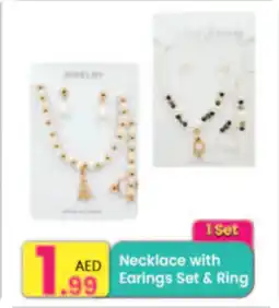 Everyday Center Necklace with Earings Set & Ring offer