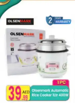 Everyday Center Olsenmark Automatic Rice Cooker 400W offer