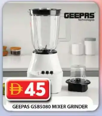 Grand Hyper Market GEEPAS Mixer / Grinder offer