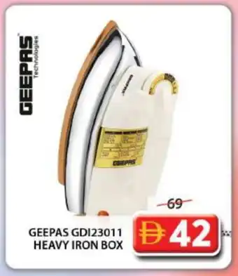 Grand Hyper Market GEEPAS Ironbox offer