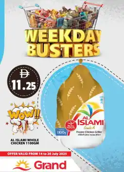Grand Hyper Market AL ISLAMI Frozen Whole Chicken offer
