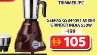 Grand Hyper Market GEEPAS Mixer / Grinder offer