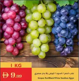 Istanbul Supermarket Grapes Red / Black / White Seedless Egypt offer