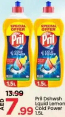 Mark & Save Pril Dishwash Liquid Lemon Cold Power offer